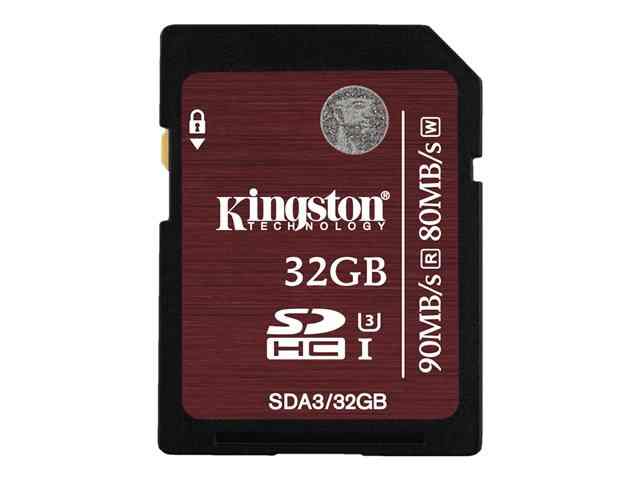 Tarjeta De Memoria Flash 32 Gb Uhs Class 3 Kingston Sda3